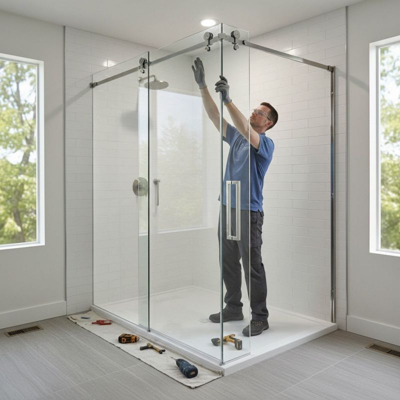 Glass Shower Door Installation in Arvada, CO